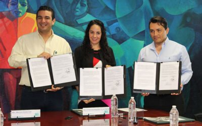 Firma del convenio de colaboración con la Universidad Tecnológica Metropolitana (UTM).